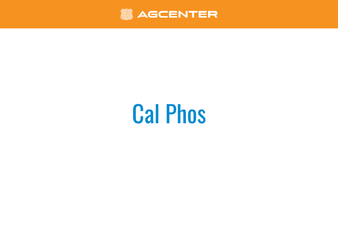 Cal Phos - The AG Center Cal Phos