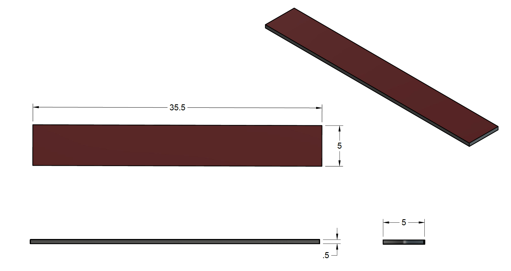 Shaker Slide 1/2" (Fits OMC Shaker)