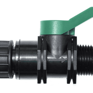 3/4" High Flow Mini Ball Valve FHTxMHT with Green Handle