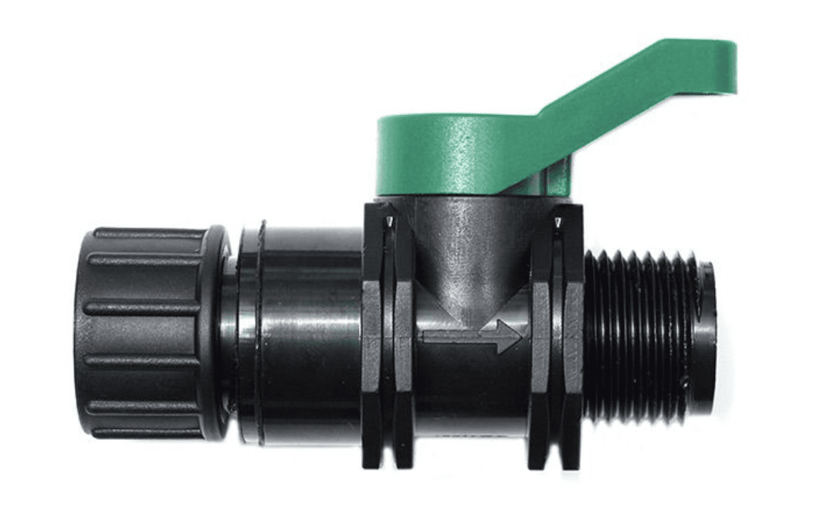 3/4" High Flow Mini Ball Valve FHTxMHT with Green Handle