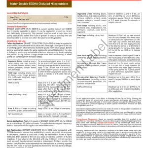 BRANDT Sequestar® 6% Fe EDDHA Water-Dispersible Granule