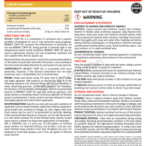 BRANDT Crop Oil 83%/17% Crop Oil Concentrate