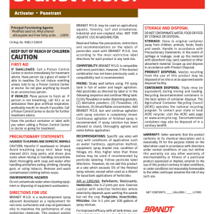 BRANDT M.S.O. Premium Modified Vegetable Oil Concentrate