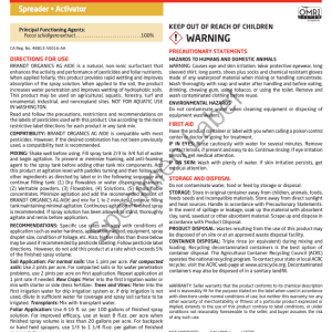 BRANDT ORGANICS Ag Aide (O)