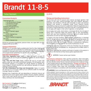 BRANDT 11-8-5 (+ Micros)