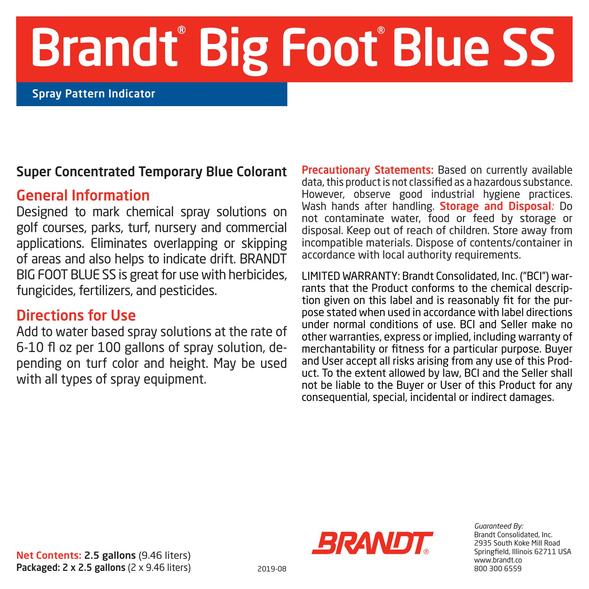 BRANDT Big Foot Blue SS