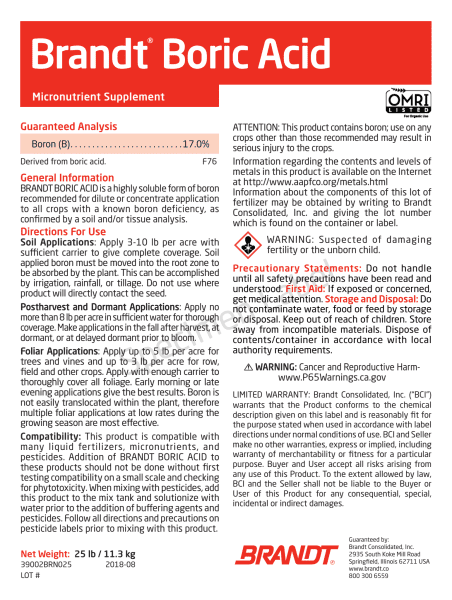 BRANDT Boric Acid (O)