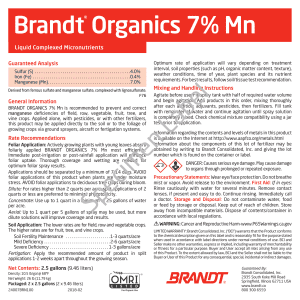 BRANDT Organics 7% Mn (O)