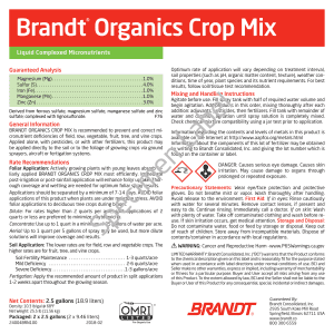 BRANDT Organics Crop Mix (O)