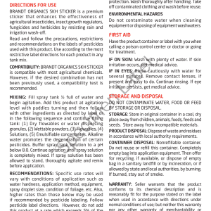 BRANDT Organics S-K-H Sticker (O)