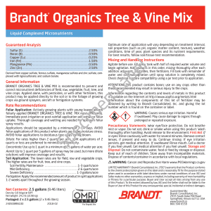 BRANDT Organics Tree & Vine Mix (O)