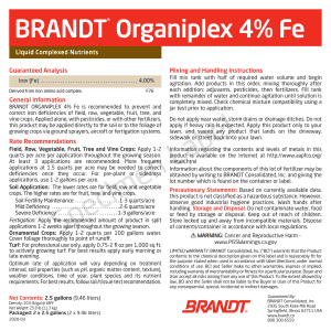 BRANDT Organiplex 4% Fe (O)