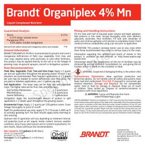 BRANDT Organiplex 4% Mn (O)