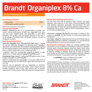 BRANDT Organiplex 8% Ca (O)