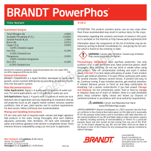 BRANDT® PowerPhos