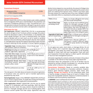 BRANDT Sequestar® 13% Mn - EDTA Microgranule