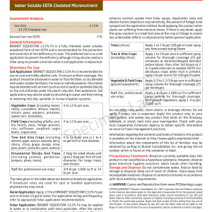 BRANDT Sequestar® 13.2% Fe - EDTA Microgranule