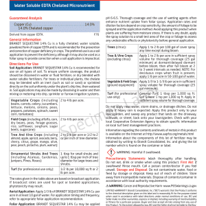 BRANDT Sequestar® 14% Cu - EDTA Microgranule