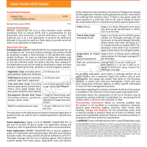 BRANDT Sequestar® 9% Ca - EDTA Microgranule