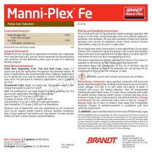 BRANDT Manni-Plex® Fe (5-0-0) - 5%Fe
