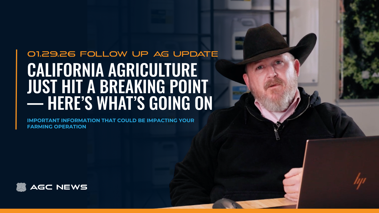 01.29.26 – CA Agriculture Follow Up Update