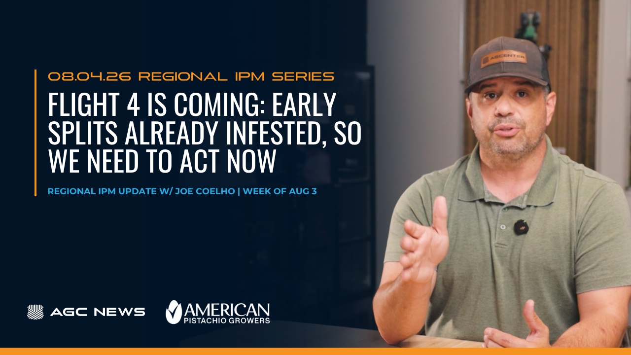 Flight 4 Is Coming! Navel Orangeworm IPM Update with Joe Coelho | Week of Aug 3